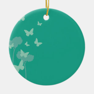Jade Butterflies Julgransprydnad Keramik