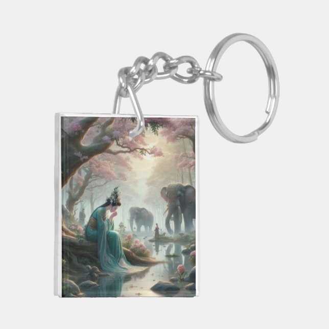 Jade Contemplation Keychain (Vänster Baksida)