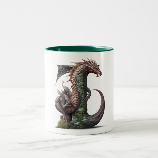 Jade Dragon Charm: Dragon Cute Kopp - Typ J (Center)