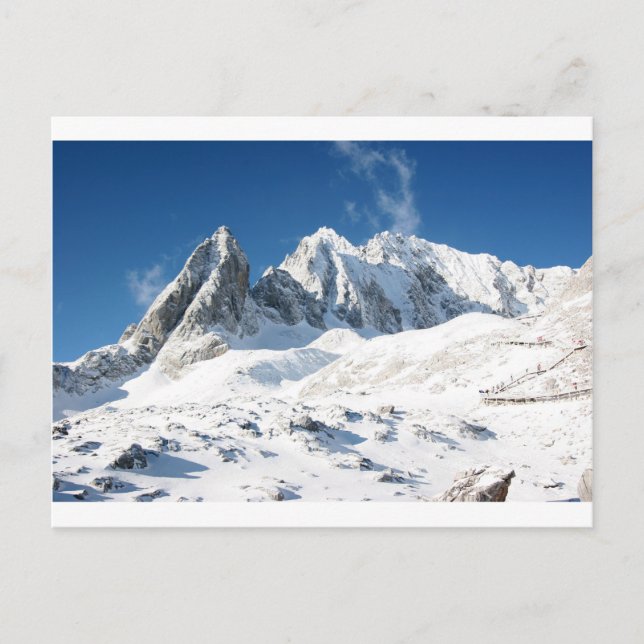 Jade Dragon Snowy Mountain Postcard Vykort (Framsida)