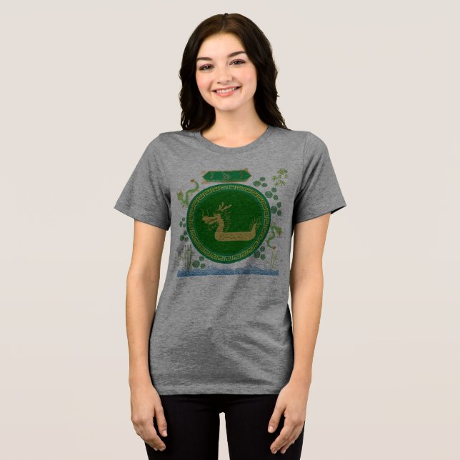 Jade drake resa grå t shirt (Framsida Full)
