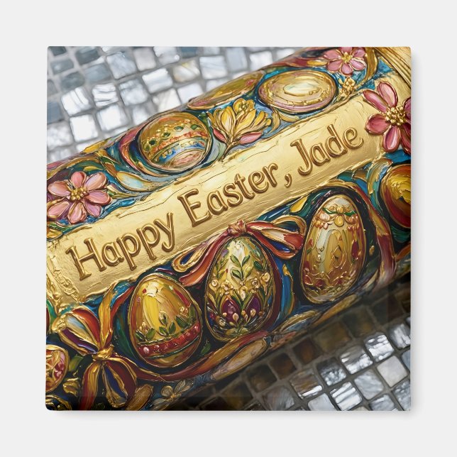 JADE ~ EASTER Egg Scroll ~ Magnet (Framsidan)