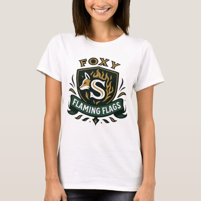 Jade Elegance (Foxy Flaggor) T Shirt (Framsida)