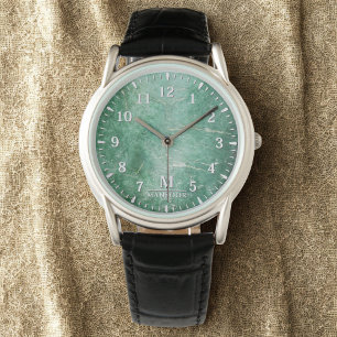 Jade Face Herrklocka – Klassiskt läderarmband Armbandsur