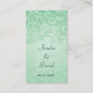 Jade Flourish Special Occar Placecard Placeringskort
