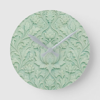 Jade Garden — Blekt Celadon Persisk Rund Klocka