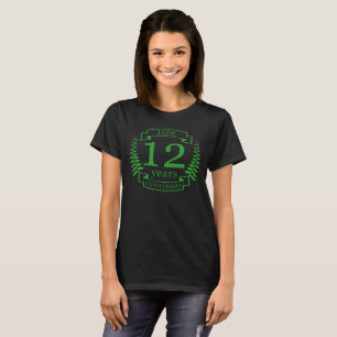 Jade Gemstone-årsdagen bröllop 12 år T Shirt