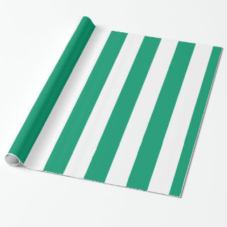 Jade Grön Vit Extra Stor Randmönster Presentpapper