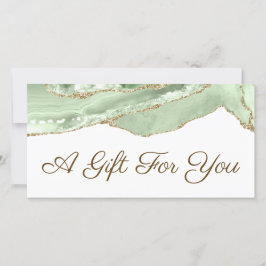 Jade Grönt-agate-presentkort