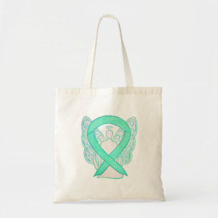 Jade Grönt Awareness Ribbon Art Anpassningsbar Tot Tygkasse