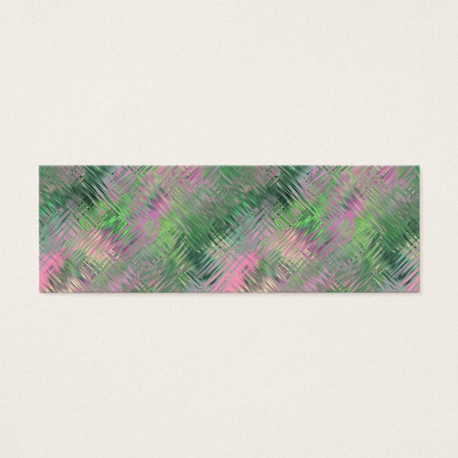 Jade Grönt Crystal Gel Mönster Litet Visitkort (Framsidan)