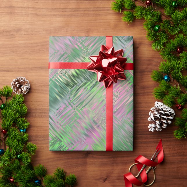 Jade Grönt Crystal Gel Mönster Presentpapper (Julgåva)