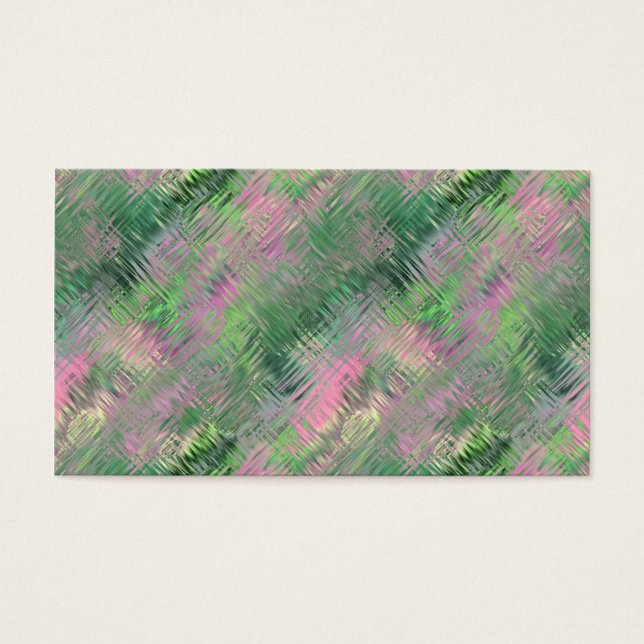 Jade Grönt Crystal Gel Mönster Visitkort (Framsidan)