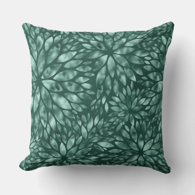 Jade/Grönt Shiming Dahlia Pillow Kudde (Framsida)