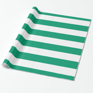 Jade Grönt, White XL Rand Mönster Presentpapper