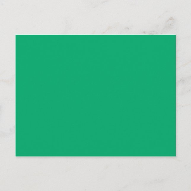 Jade High End Solid Färgad Vykort (Framsida)