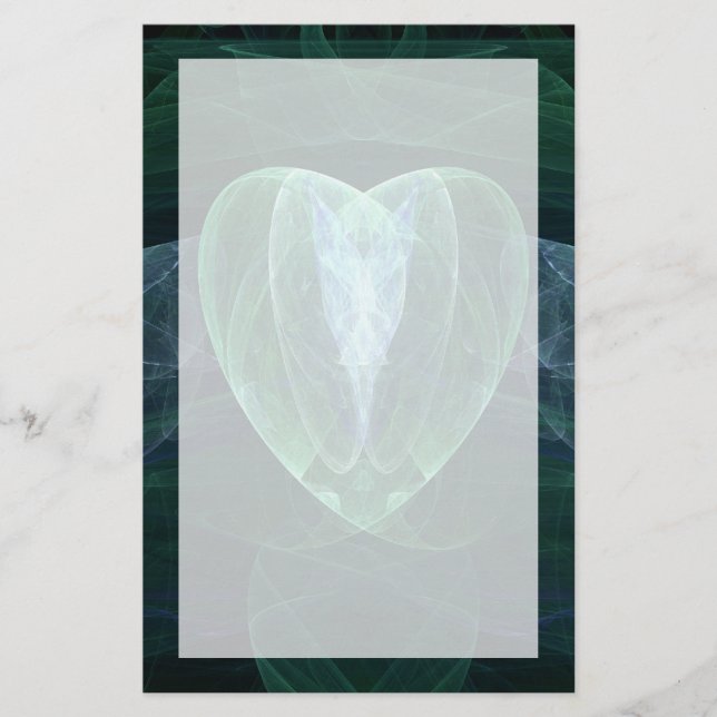 Jade Hjärta Brevpapper (Framsida)