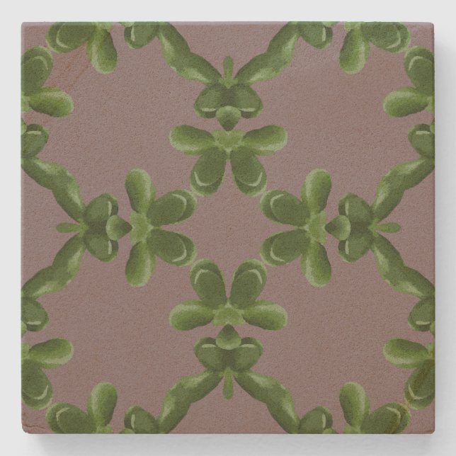 Jade Lattice i dammig lila Stenunderlägg (Framsidan)