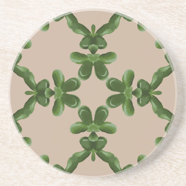 Jade Lattice in Beige Underlägg (Framsidan)