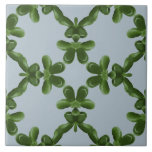 Jade Lattice in Clear Water Kakelplatta<br><div class="desc">A lattice-work made of Jade leaves,  this design will give a natural,  botanical feel to your kitchen.</div>