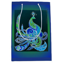 Jade Majesty Elegant grön och blå påfågel 