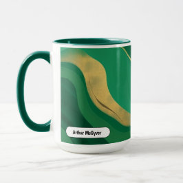 Jade Modern Aesthetic Emerald Mystic Swirl Mugg