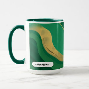Jade Modern Estetik Smaragd Mystisk Virvel Mugg