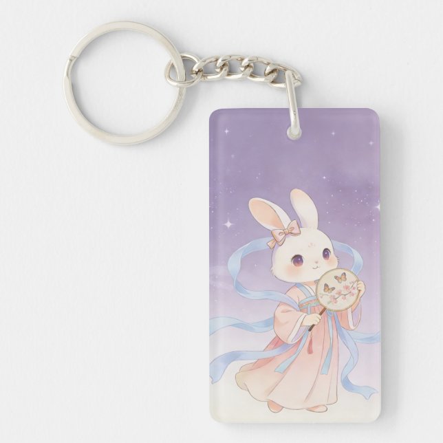 Jade Rabbit Keychain Nyckelring (Framsidan)