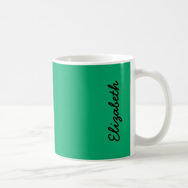 Jade Solid Färg Kaffemugg (Höger)