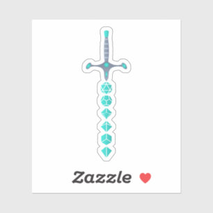 Jade Sword of the Paladin Tabletop RPG Klistermärken