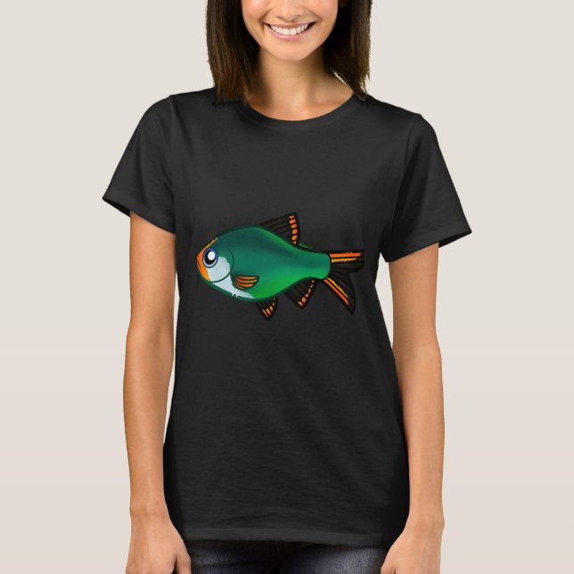 Jade Tiger Barb T Shirt (Framsida)