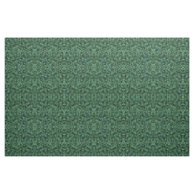 Jadegrön kullerstens-plasterad terrazzo-mönster tyg (Fat Quarter)