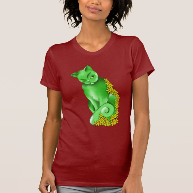 JadekattT-tröja Tee Shirt (Framsida)