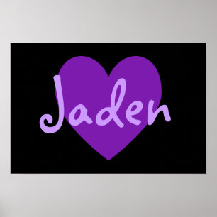 Jaden in Lila Poster