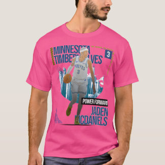 Jaden Mcdaniels Basketball Art Timberwolve 1 T Shirt