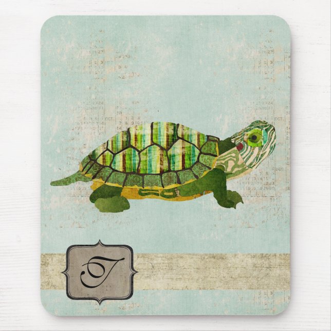 JadesköldpaddaMonogram Mousepad Musmatta (Framsidan)