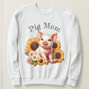Jadlig gris omgiven av rävande solblommor t shirt