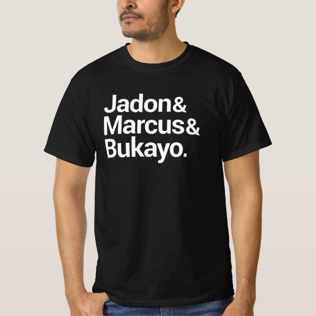 Jadon & Marcus & Bukayo Shirt, Jadon Marcus Bukayo T Shirt (Framsida)
