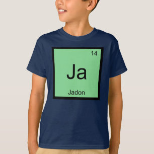 Jadon Namn kemi Inslag Periodiska Bord T Shirt