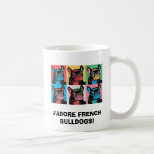 J'ADORE-FRANSKBULLDOGGAR! KAFFEMUGG