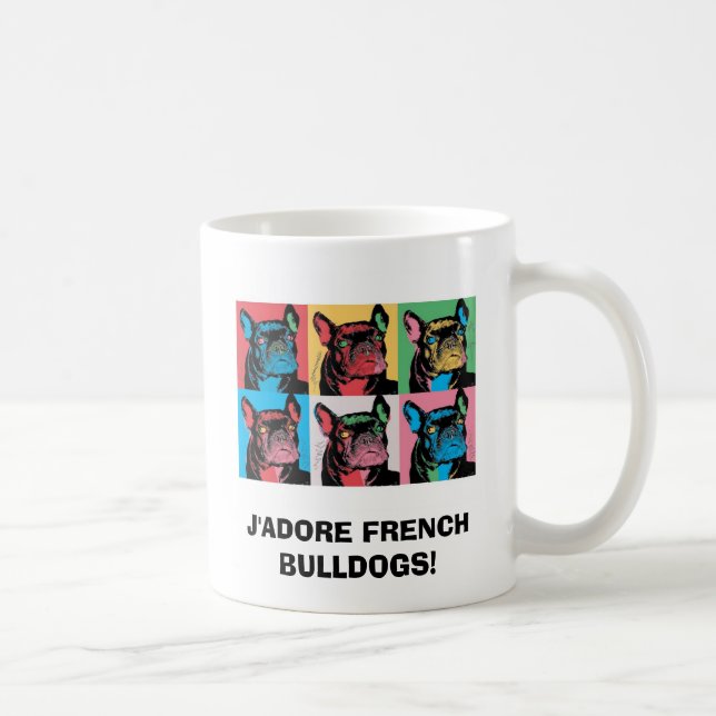 J'ADORE-FRANSKBULLDOGGAR! KAFFEMUGG (Höger)