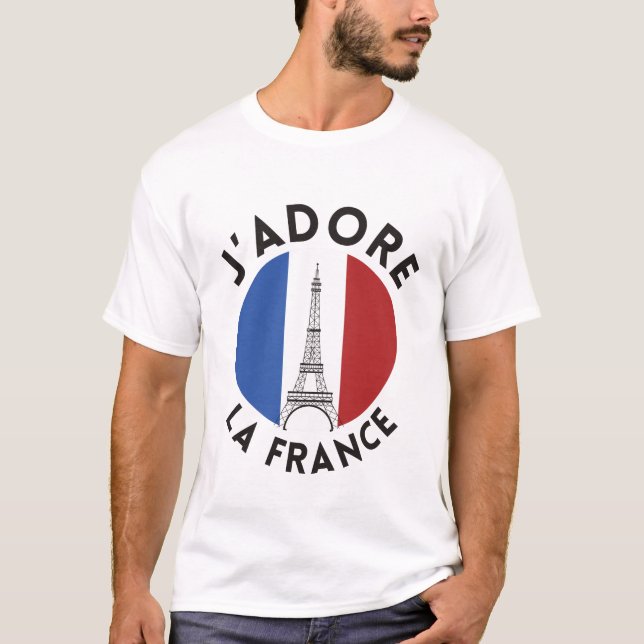J'adore la France T Shirt (Framsida)