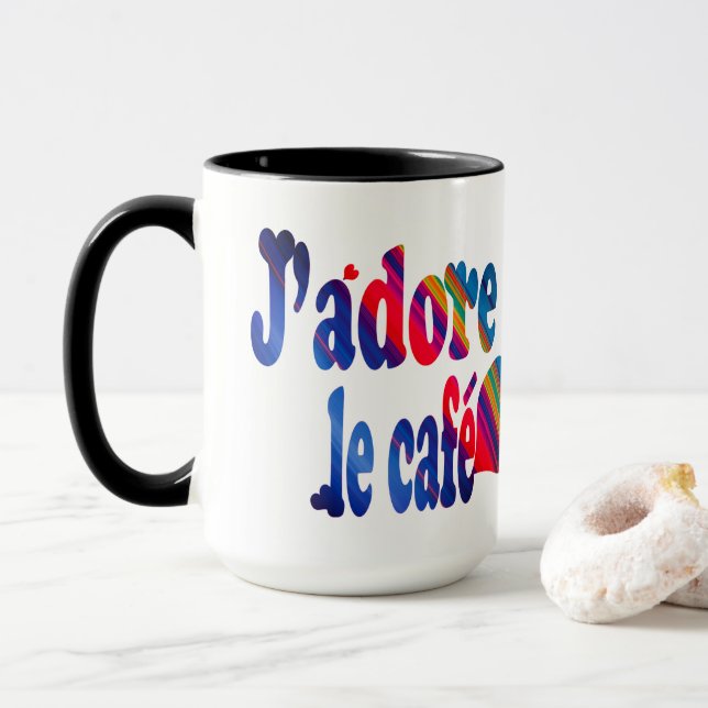 J'adore le café mugg (Med munk)