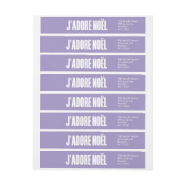 j'adore noël | Jul Etikettband