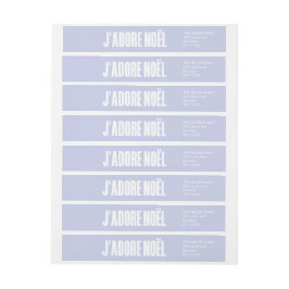 j'adore noël | Jul Etikettband