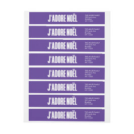 j'adore noël | Jul Etikettband