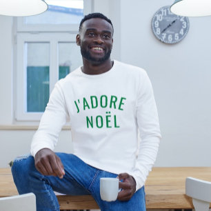 J'ADORE NOËL Kärlek jul T Shirt