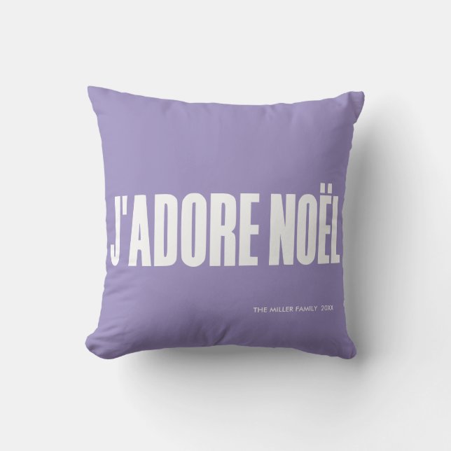 J'adore Noël! Kudde (Framsida)