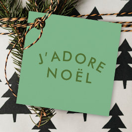 J'adore Noel | Modern Kärlek Julafton-Grönt, minim Gåvor Etiketter