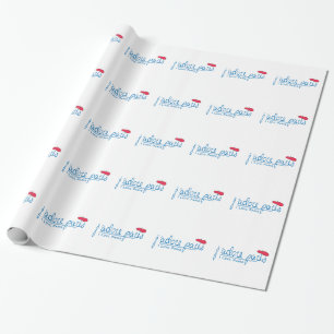 j'adore Paris (I kärlek Paris) med rödberet Presentpapper